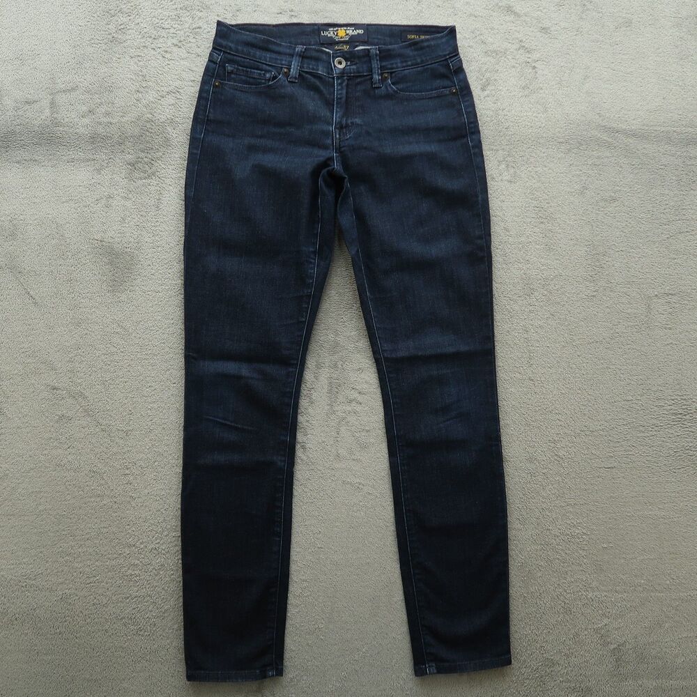 Lucky Brand Jeans Women's Size 4/27R Blue Low-Rise Sofia Skinny Denim 30" Inseam